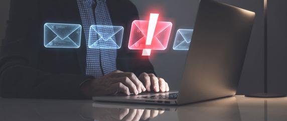 Man at a laptop