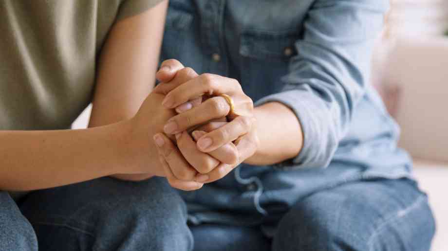 People holding hands