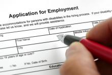 Job application form