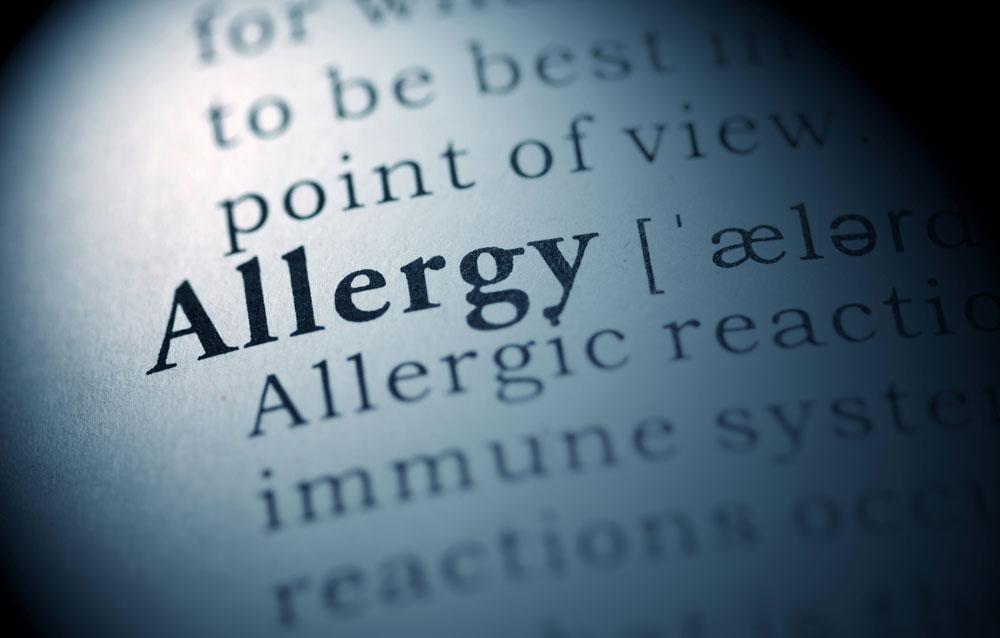 Allergy in dictionary