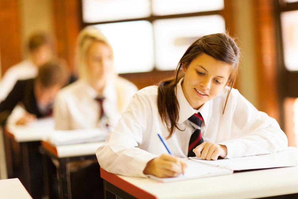 Older students taking exam
